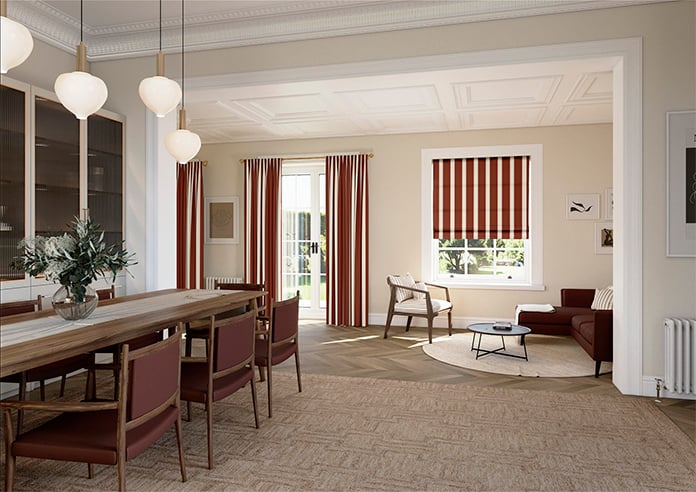 The British Stripe Co. Henry, Teignbridge No.1 - Twist&Fit Roman Blind - Image 7